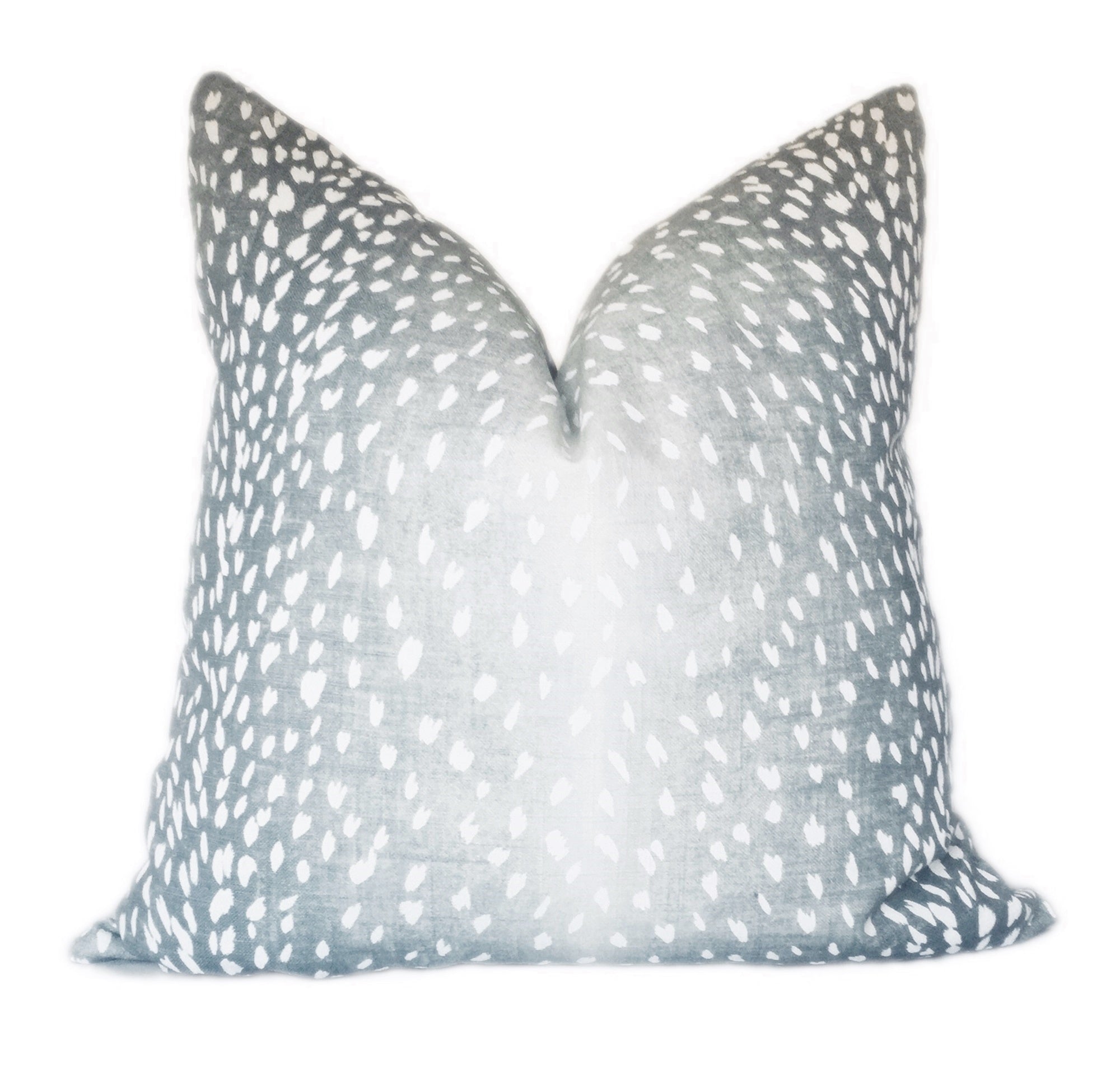 Blue Antelope Print Pillow
