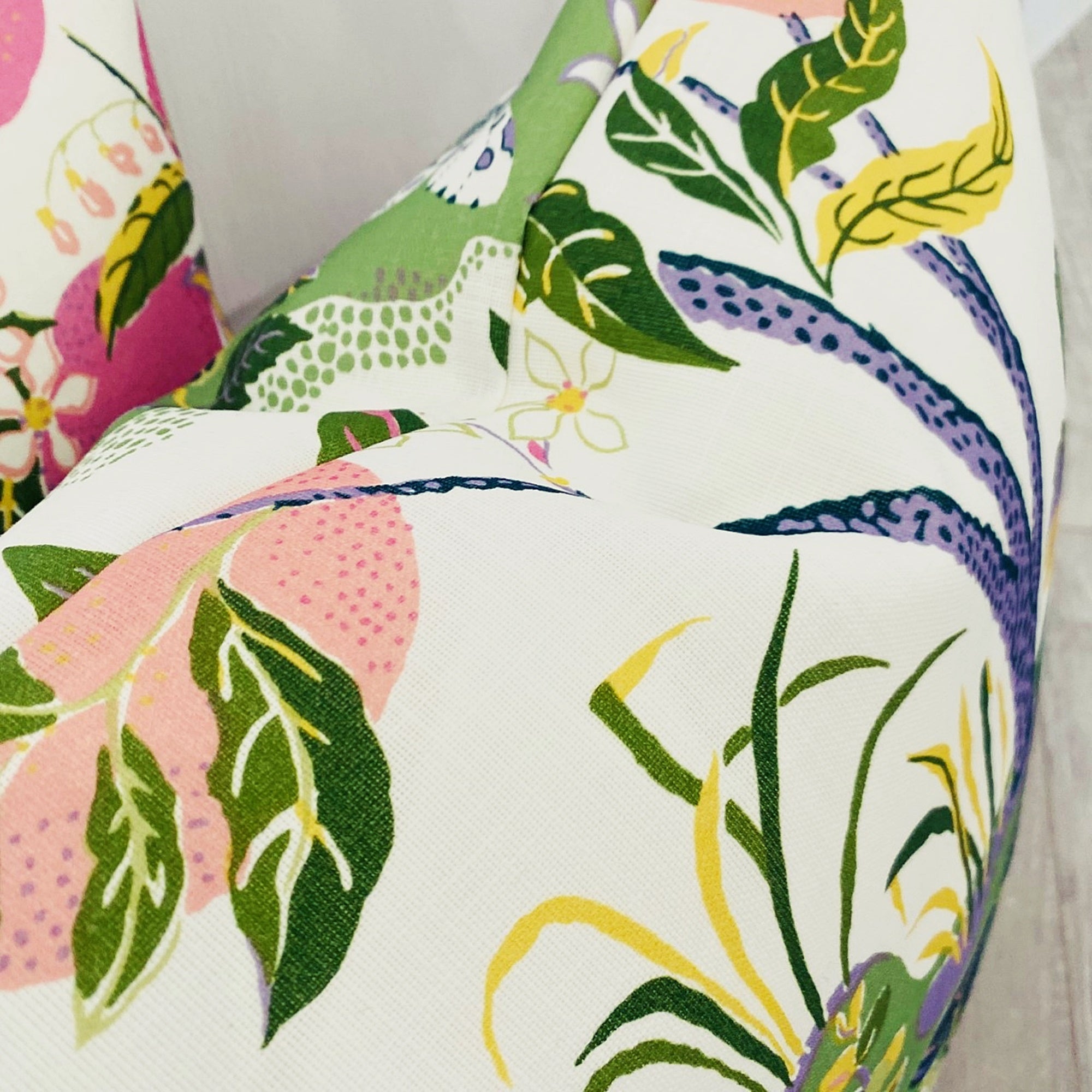 Custom Schumacher Citrus Garden Outdoor Pillow Cover - Garden