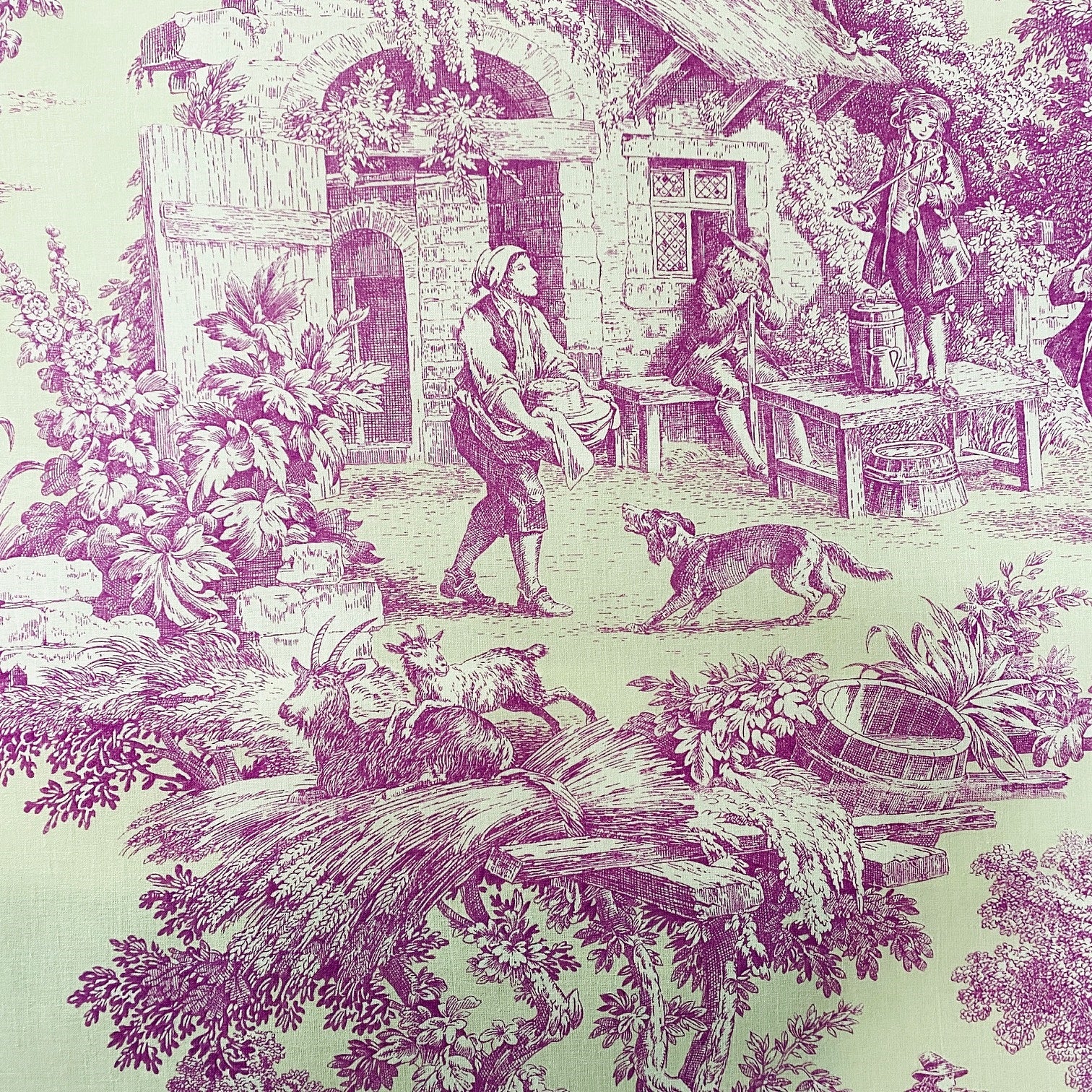 Orchid Toile Pillow Covers