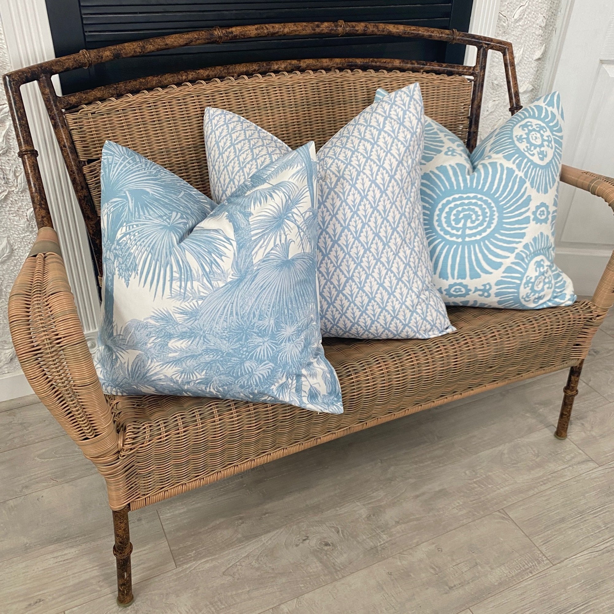 Thibaut Solis Spa Blue Pillow Cover