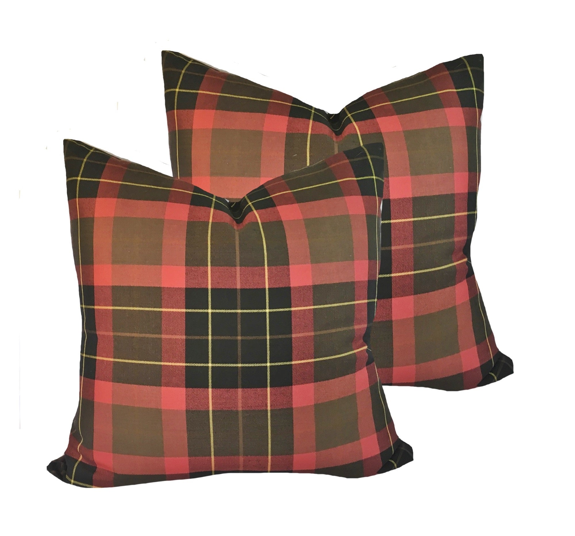 Tartan Plaid Wool Pillow Covers