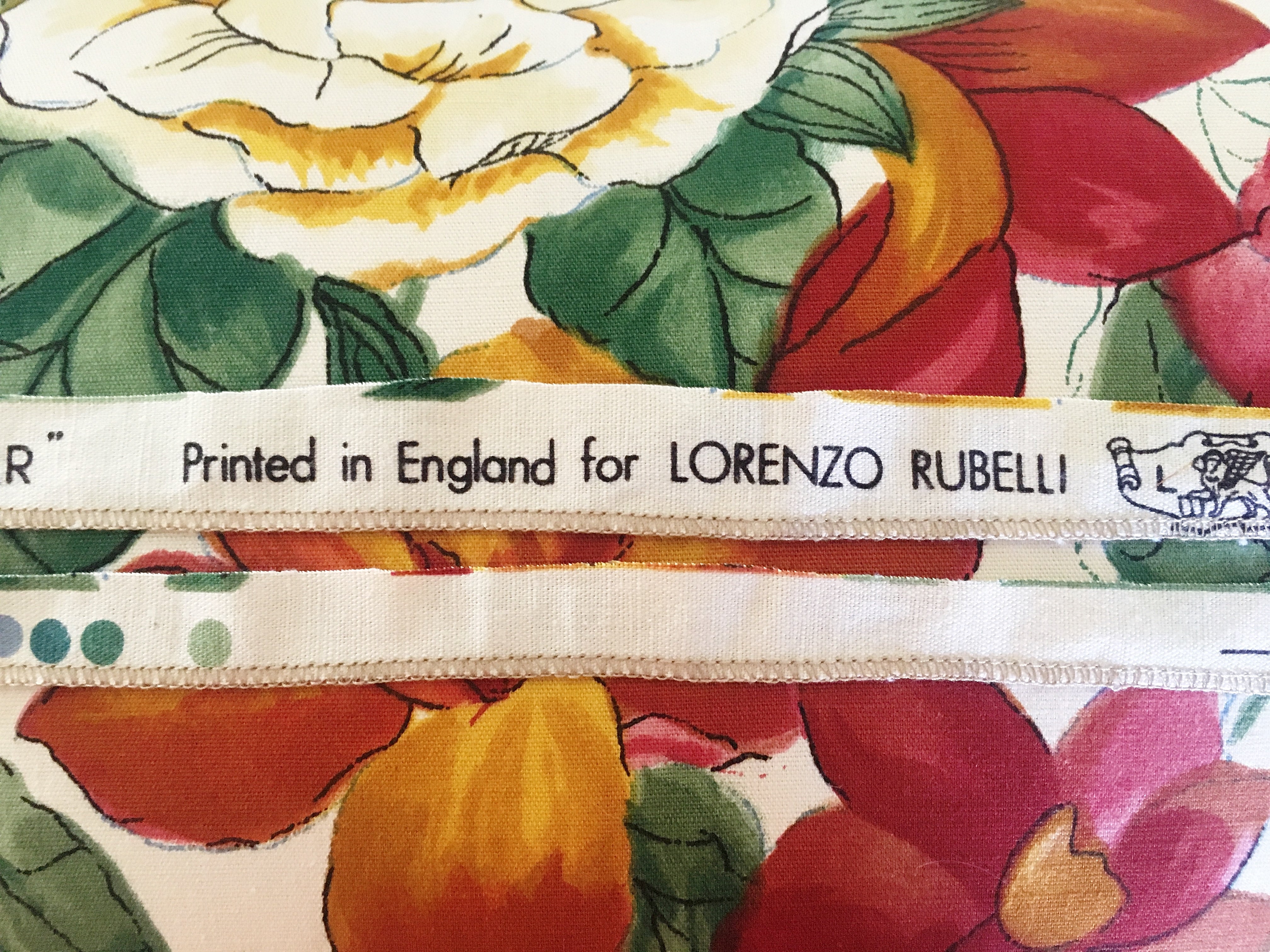Custom Vintage Lorenzo Rubelli Floral Pillow Cover