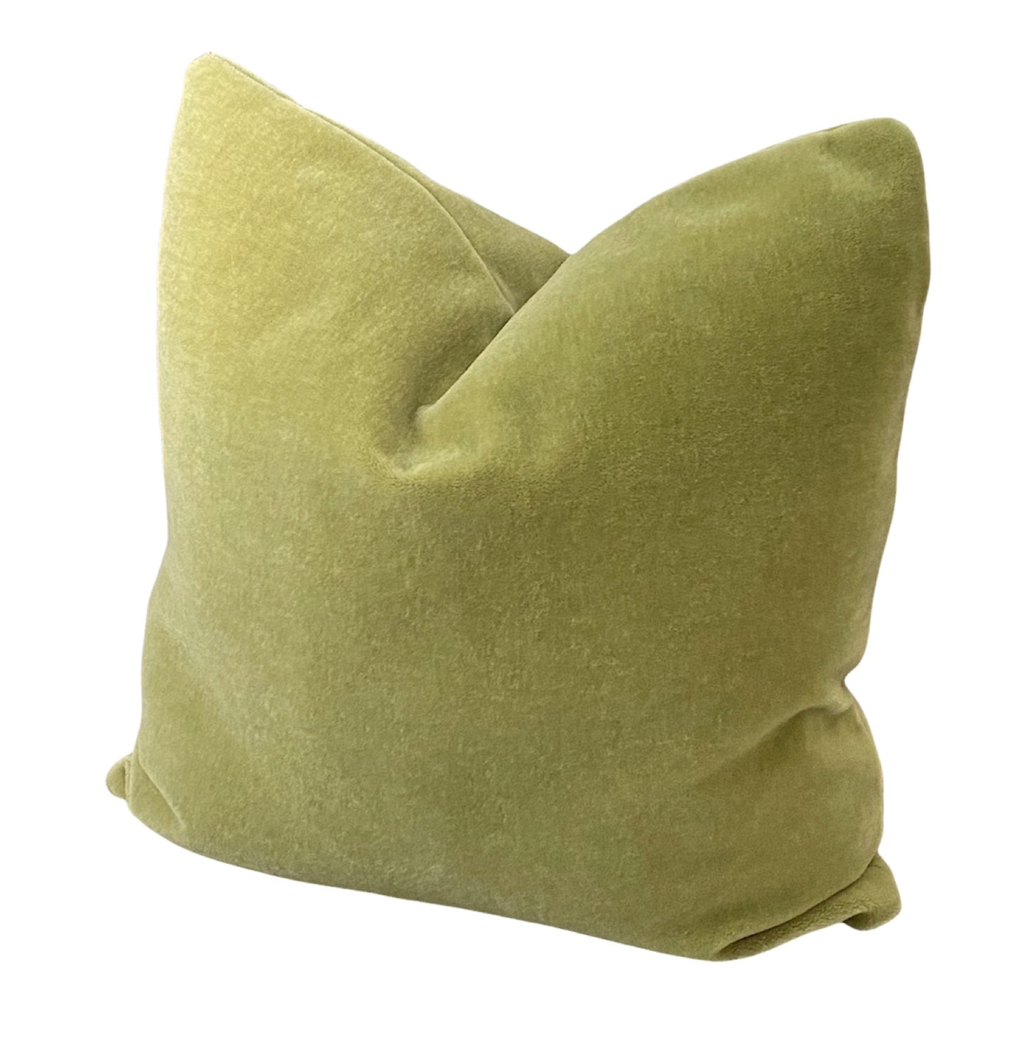 Spring Green Mohair Pillow Cover