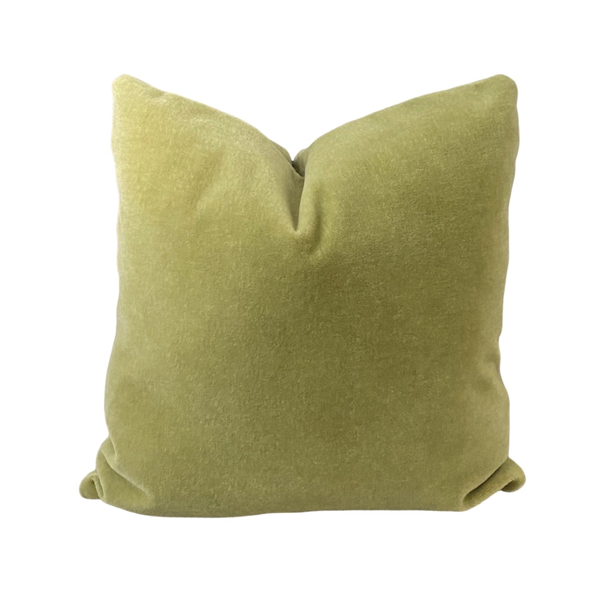 Spring Green Mohair Pillow Cover