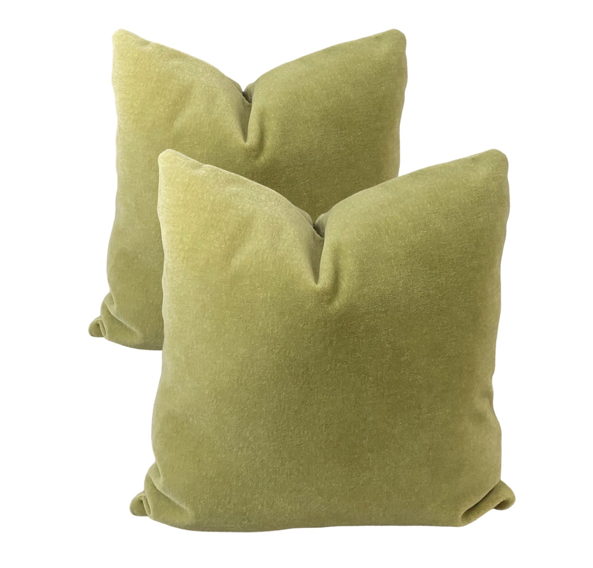 Spring Green Mohair Pillow Cover