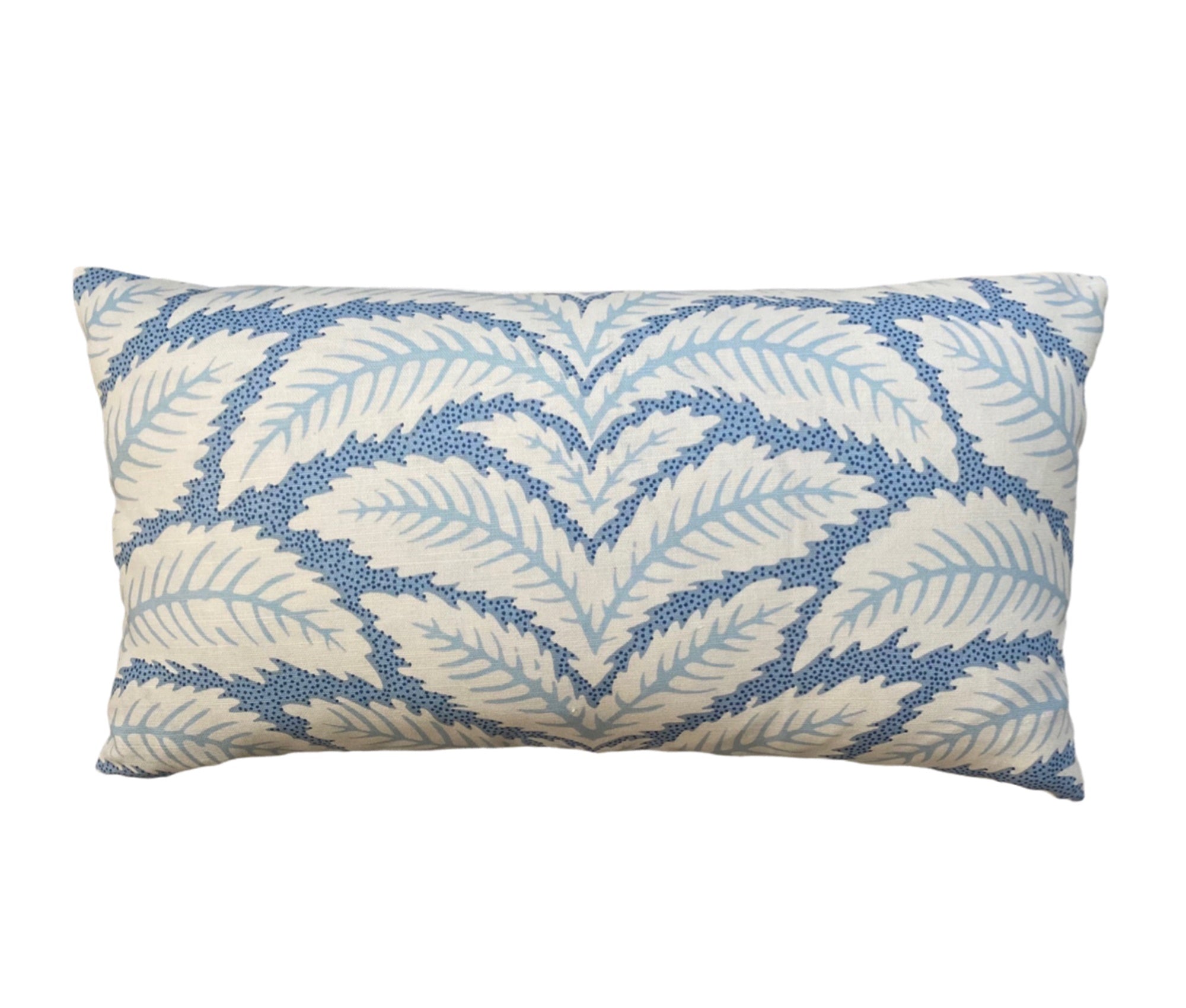 Botanical Pillow Cover - Blue And White