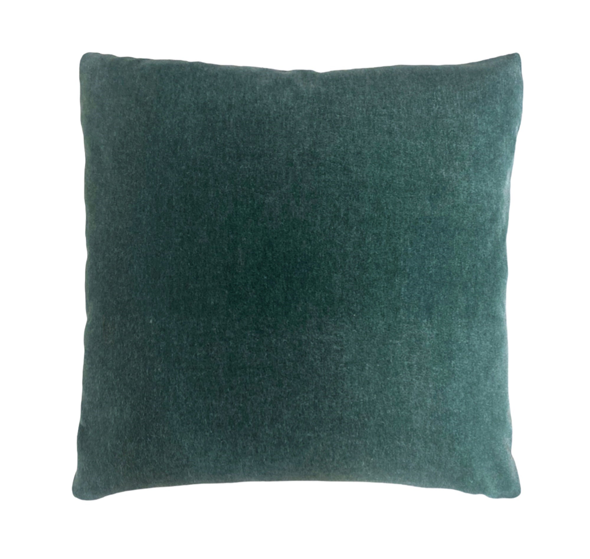 Teal Mohair Pillow Cover