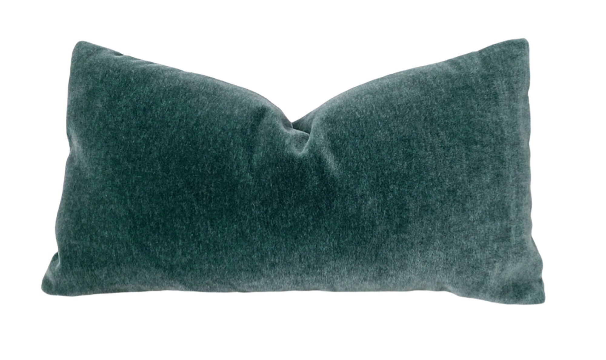 Teal Mohair Pillow Cover