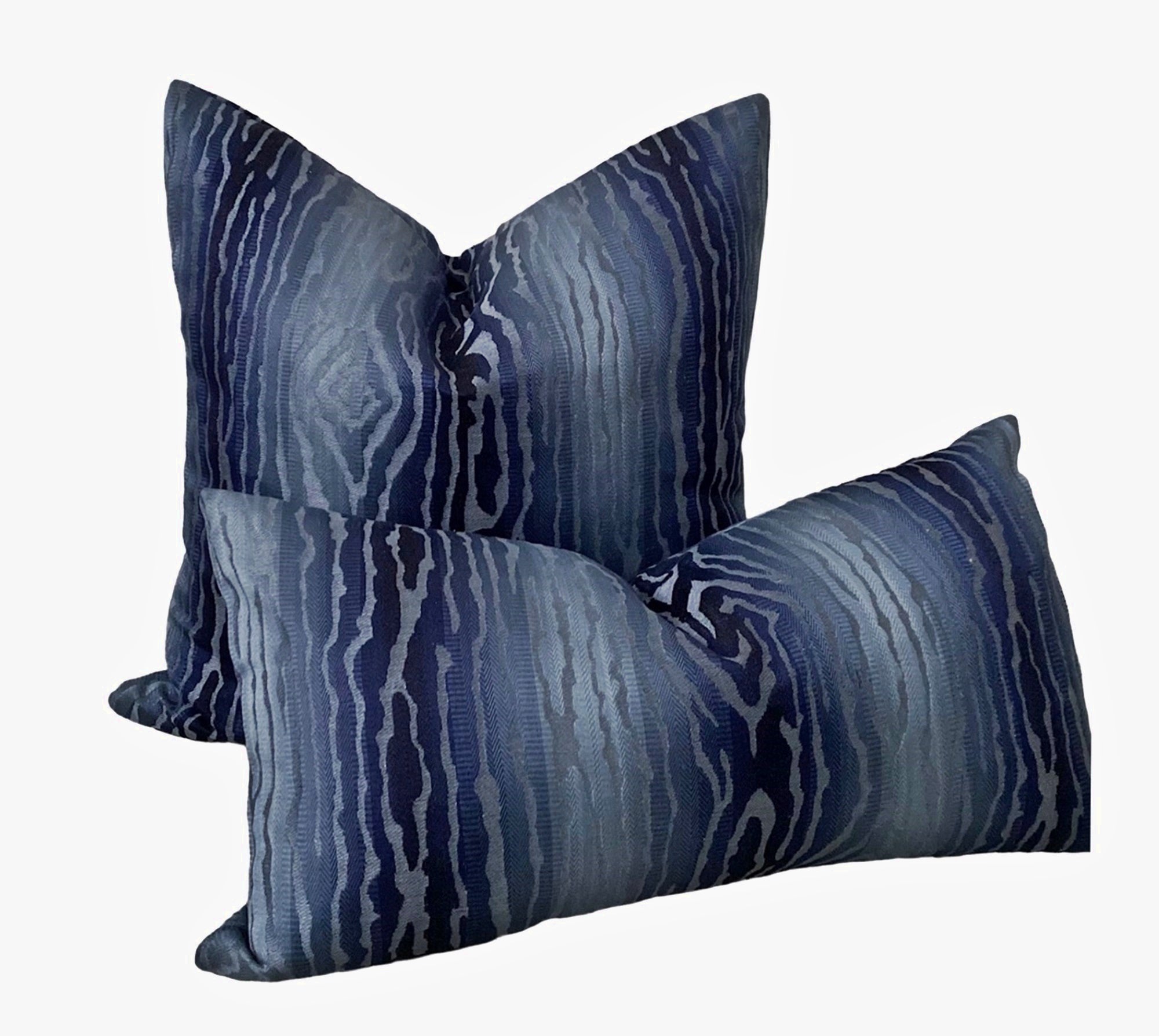 Thibaut Traduzione Navy Pillow Cover