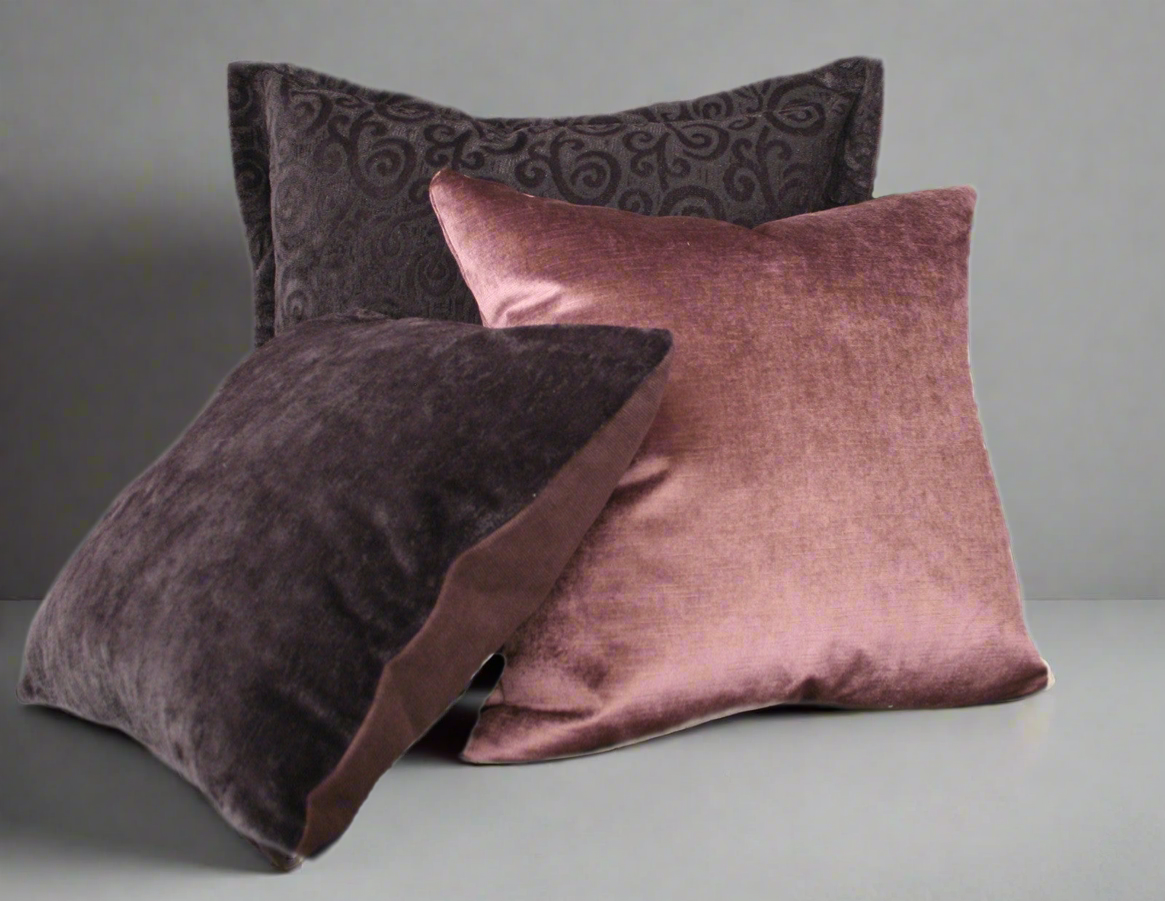 Marly & Mohair Luxury Verdure Velvet Pillow Cover - Forest Greens