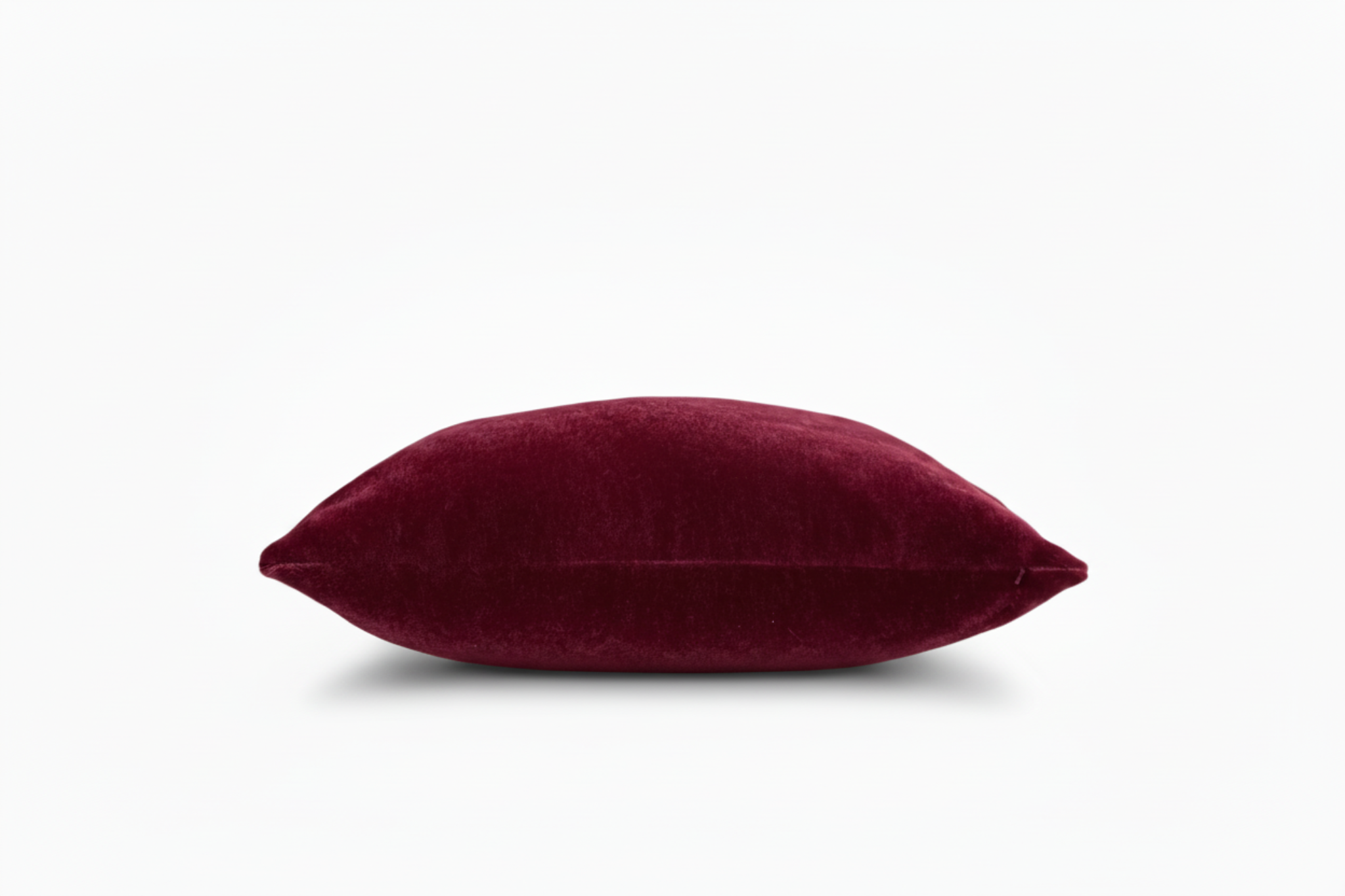 Mohair Pillow Cover in Burgundy