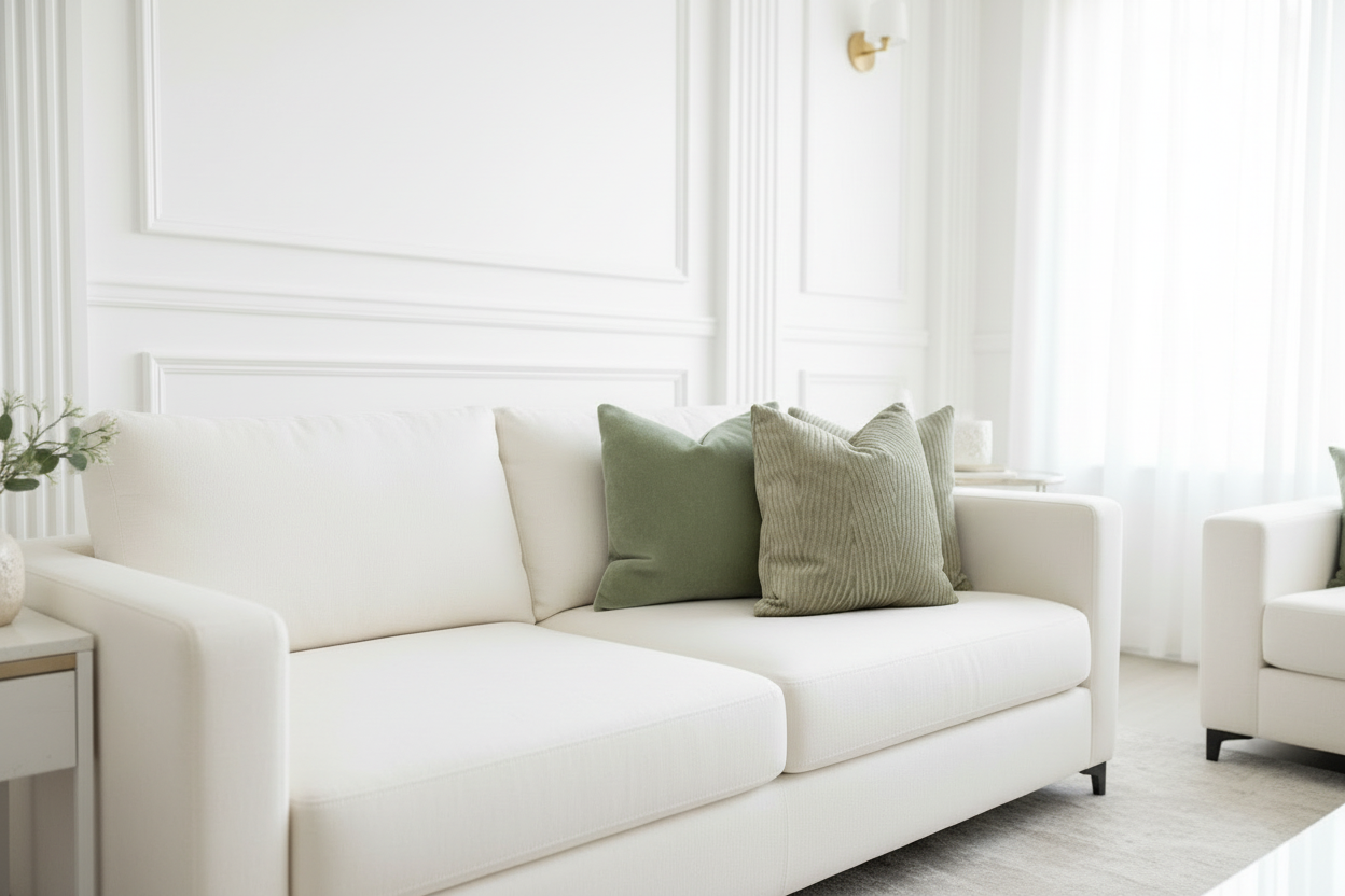 Mohair Pillow Cover in Celadon