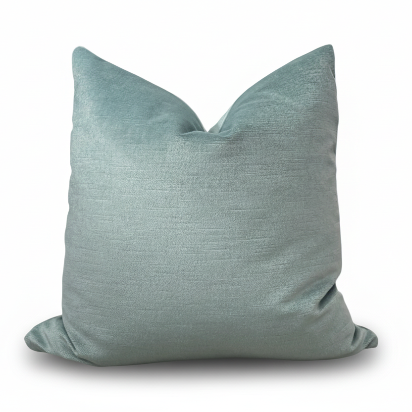 Luster Mohair Pillow Cover in Celeste