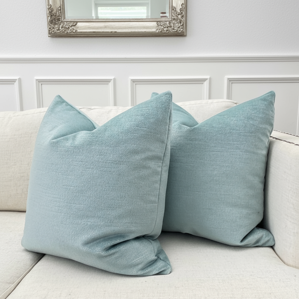 Celeste European Luster Mohair Pillow Cover