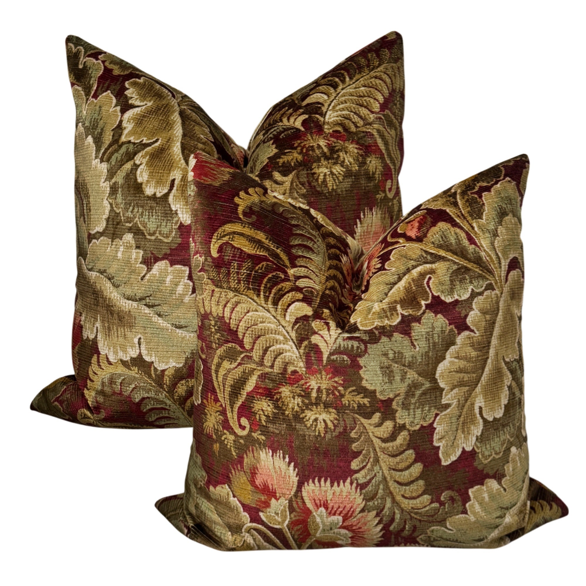 Chelsea Velvet Pillow Cover - Plum and Rhubarb