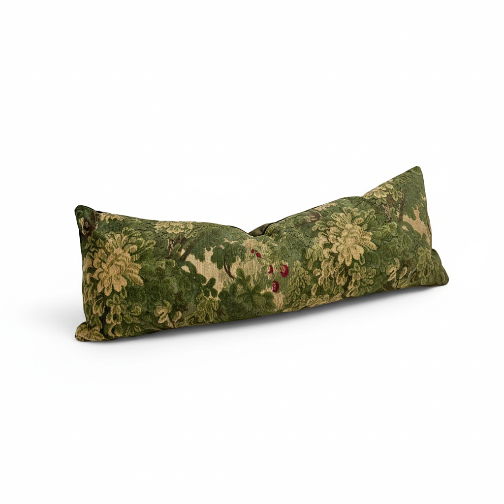 Marly & Mohair Luxury Verdure Velvet Pillow Cover - Forest Greens