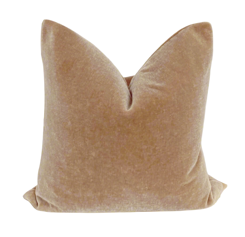 Tan Camel Mohair Pillow Cover