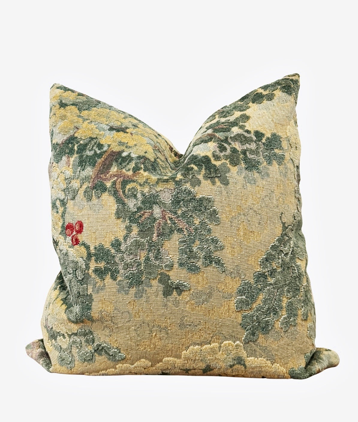 European Verdure Tapestry Pillow Cover, La Fôret L'Heure Magique