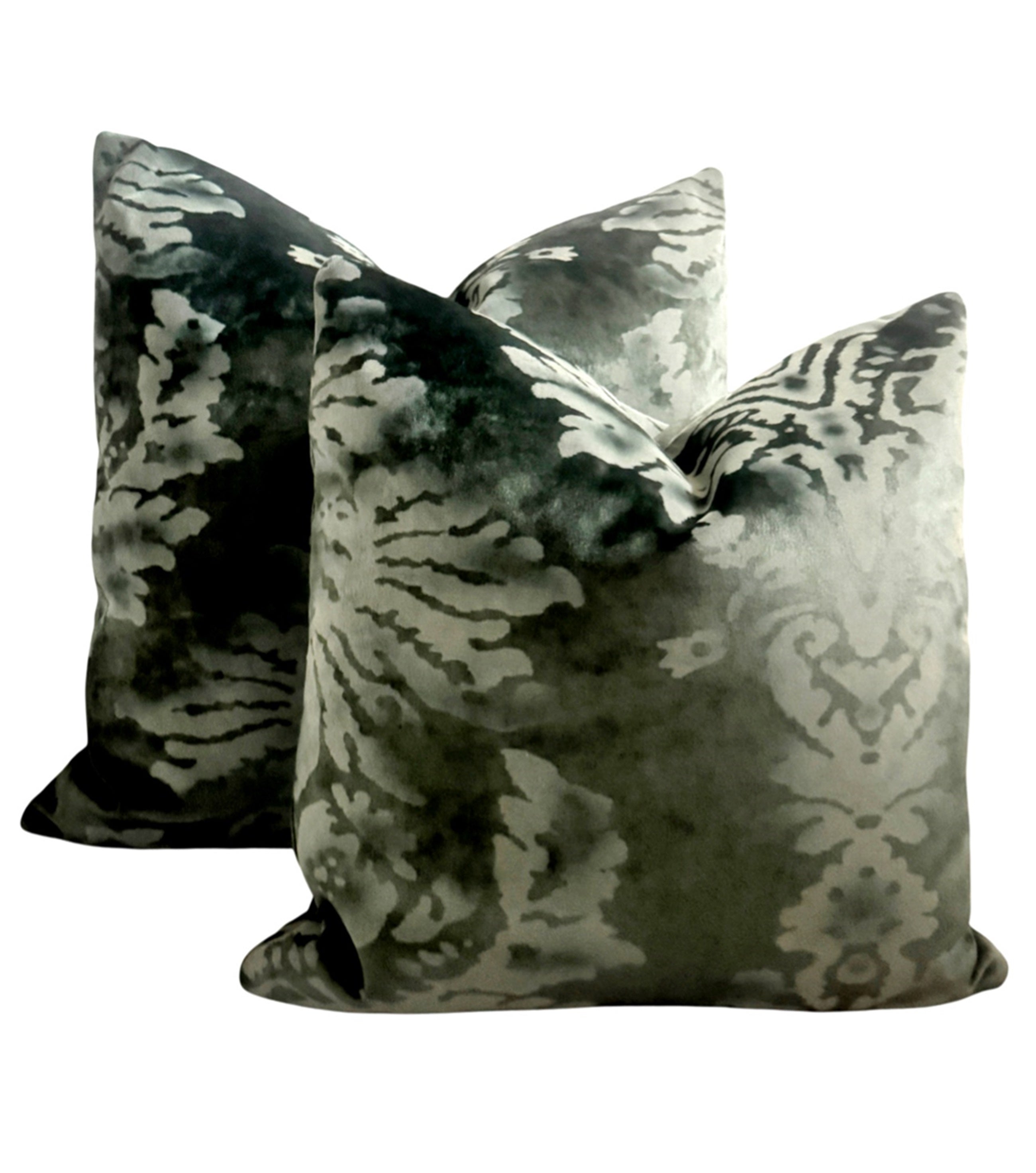 Venezia Italian Velvet Pillow Cover - Verde (Dark Green)