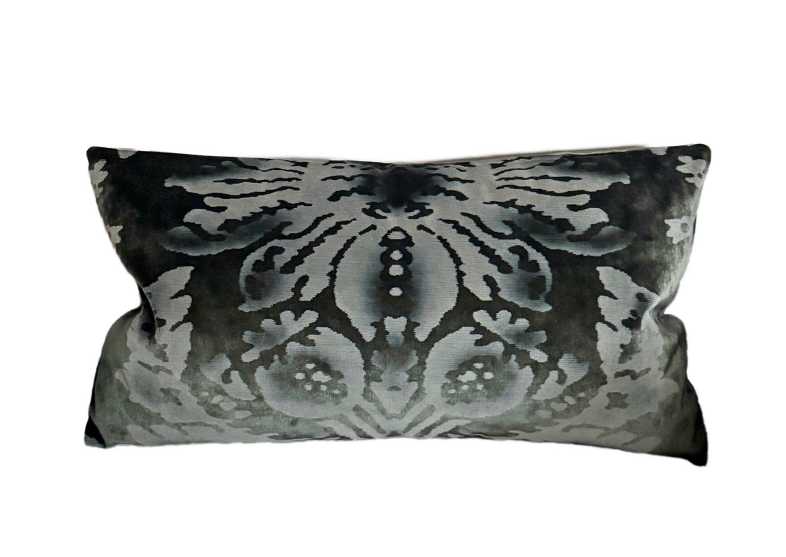 Venezia Italian Velvet Pillow Cover - Verde (Dark Green)