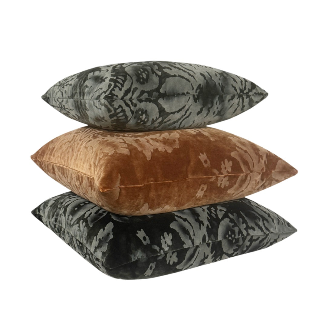 Venezia Italian Velvet Pillow Cover - Rame (Copper)
