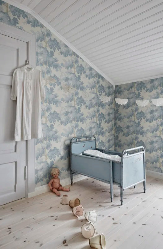 Sandberg Raphael Wallpaper - Light Blue