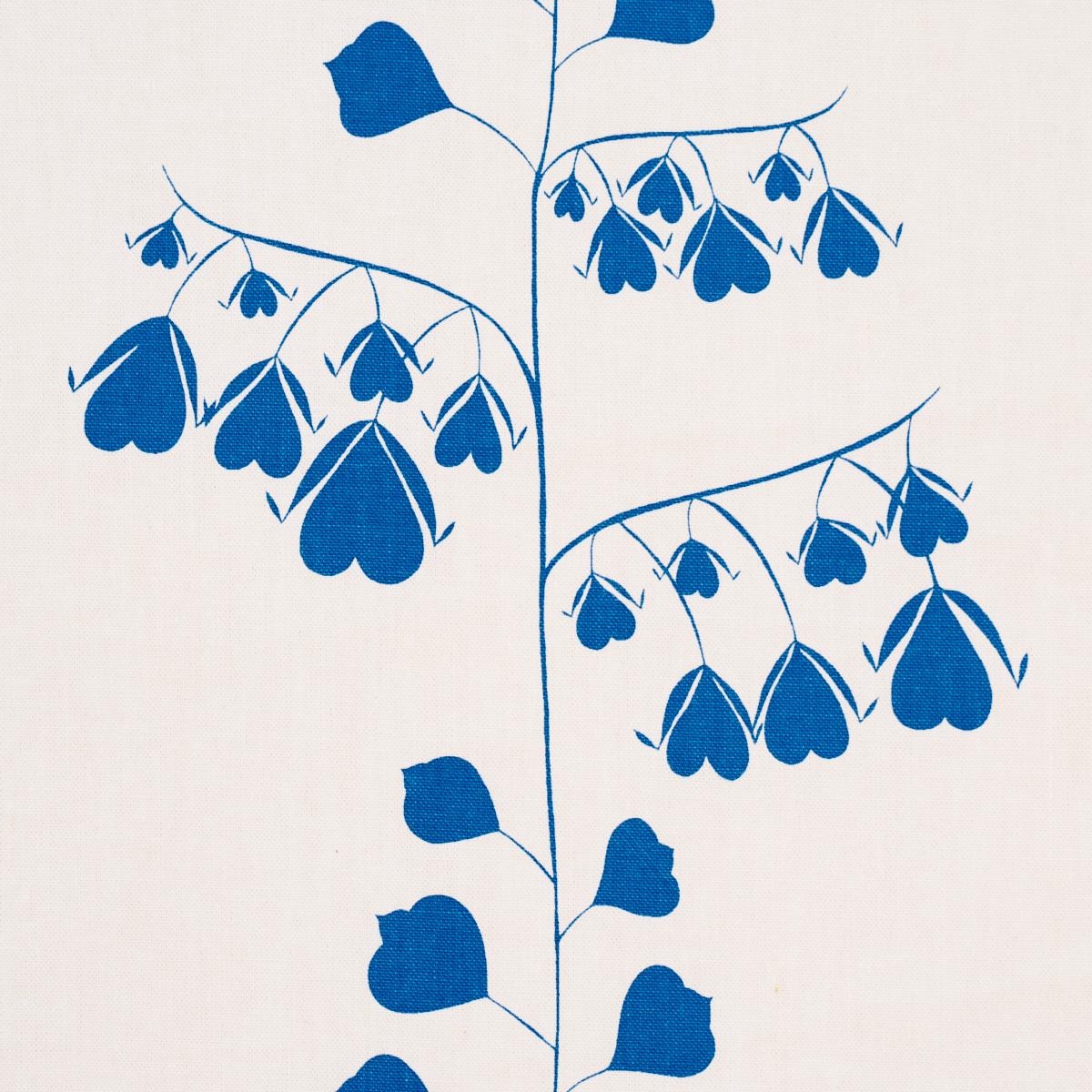 Schumacher Bleeding Hearts Fabric - Blue