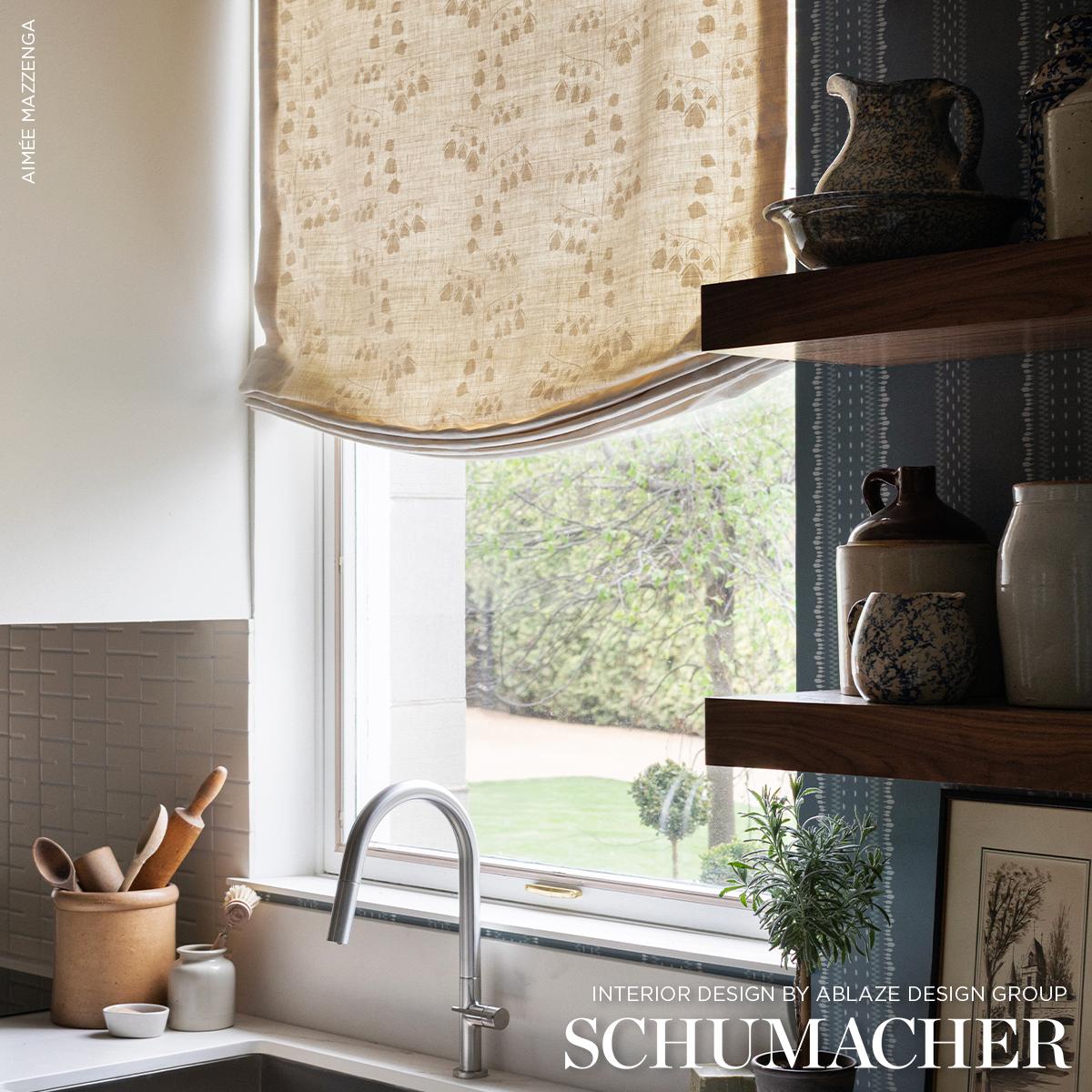 Schumacher Bleeding Hearts Fabric - Neutral