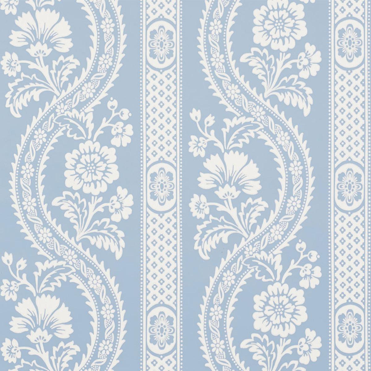 Schumacher Versailles Wallpaper - Blue