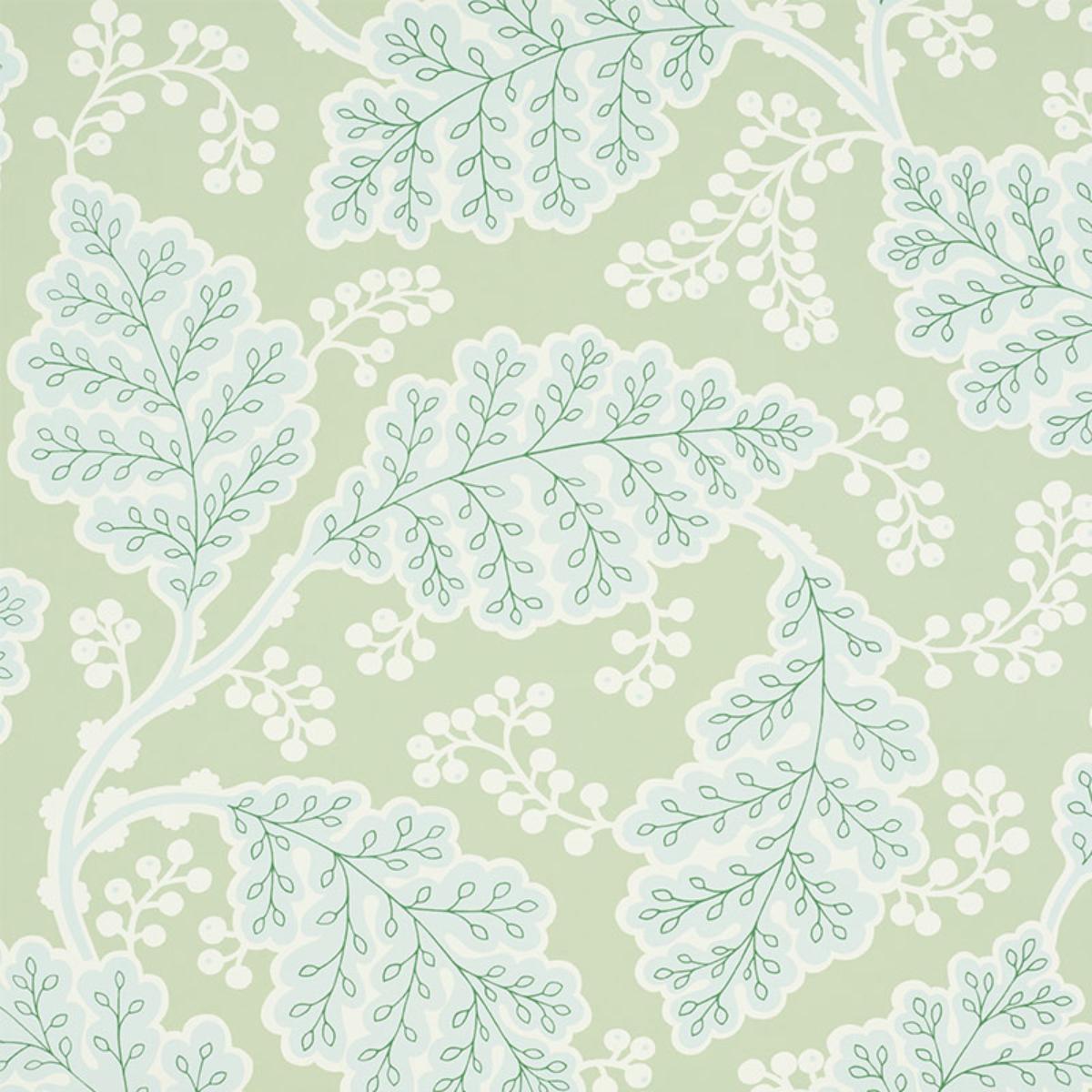 Schumacher Estelle Wallpaper - Green