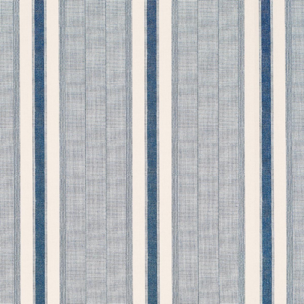 Schumacher Ipala Stripe Vinyl Wallpaper - Ocean