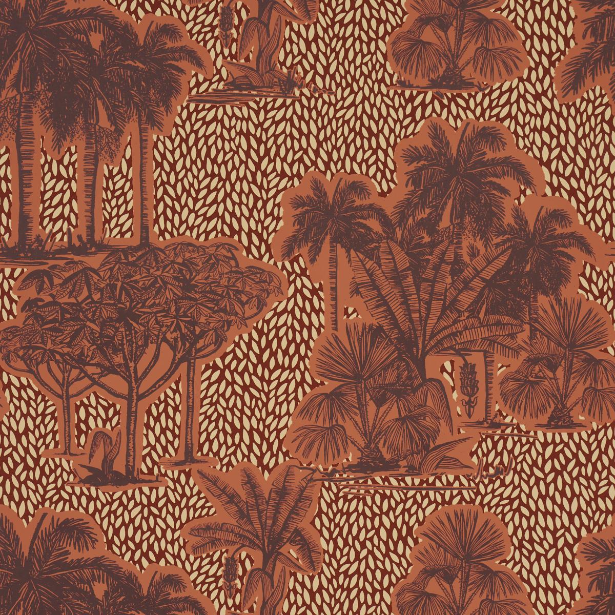 Schumacher Tropical Safari Wallpaper - Sunset in Los Llanos