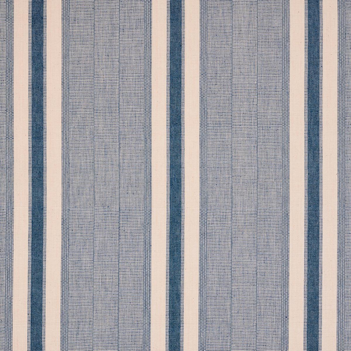 Schumacher Ipala Hand Woven Stripe Fabric - Ocean