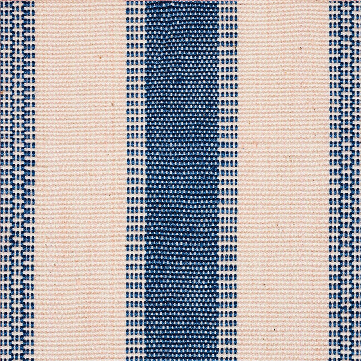 Schumacher Ipala Hand Woven Stripe Fabric - Ocean
