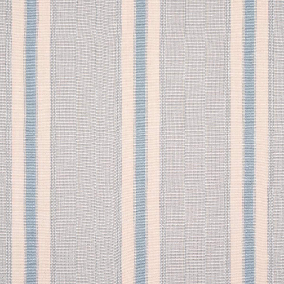 Schumacher Ipala Hand Woven Stripe Fabric - Sky