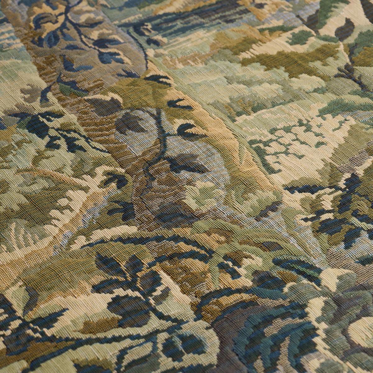 Schumacher Flemish Tapestry Fabric - Vert