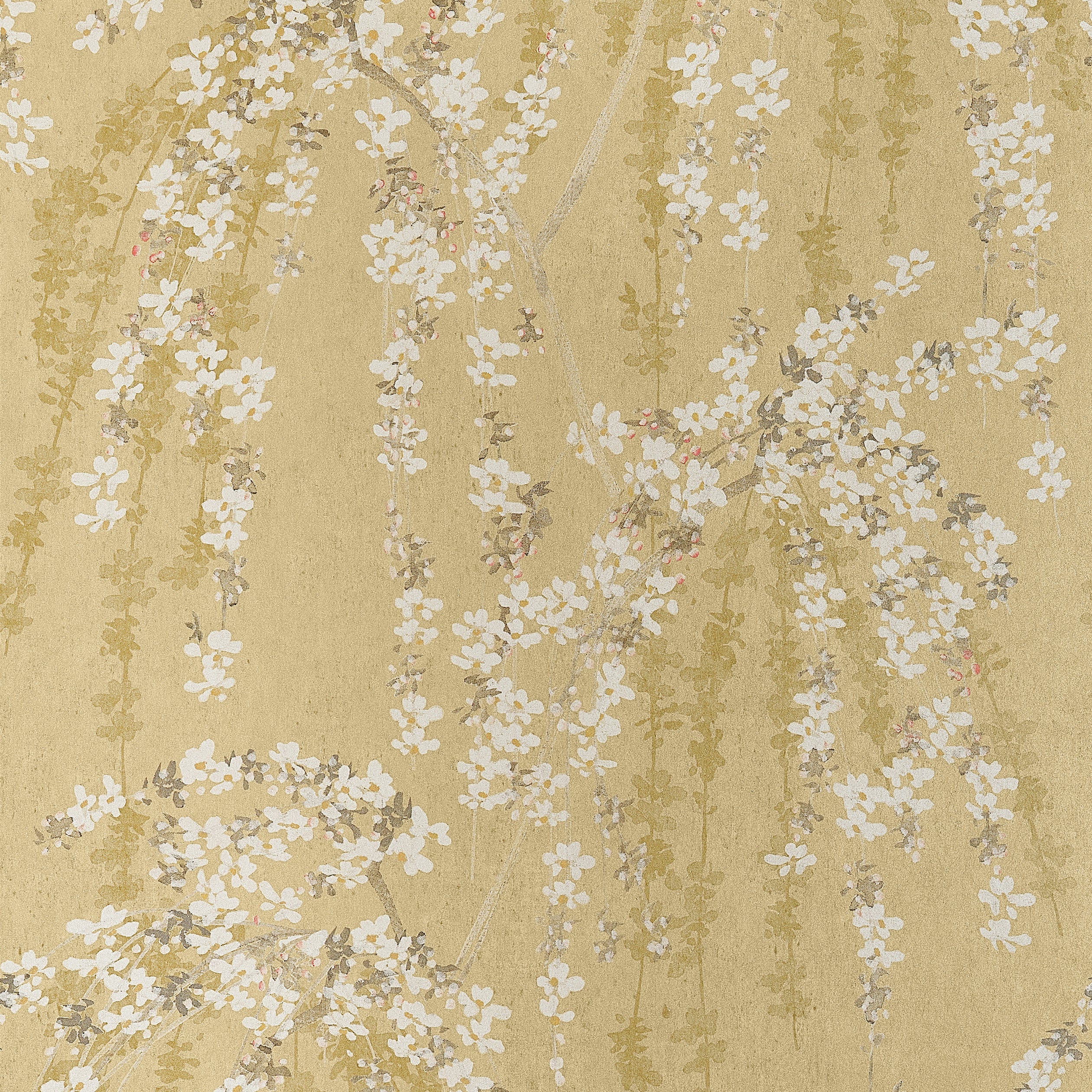 Thibaut Weeping Blossom Wallpaper - Gold