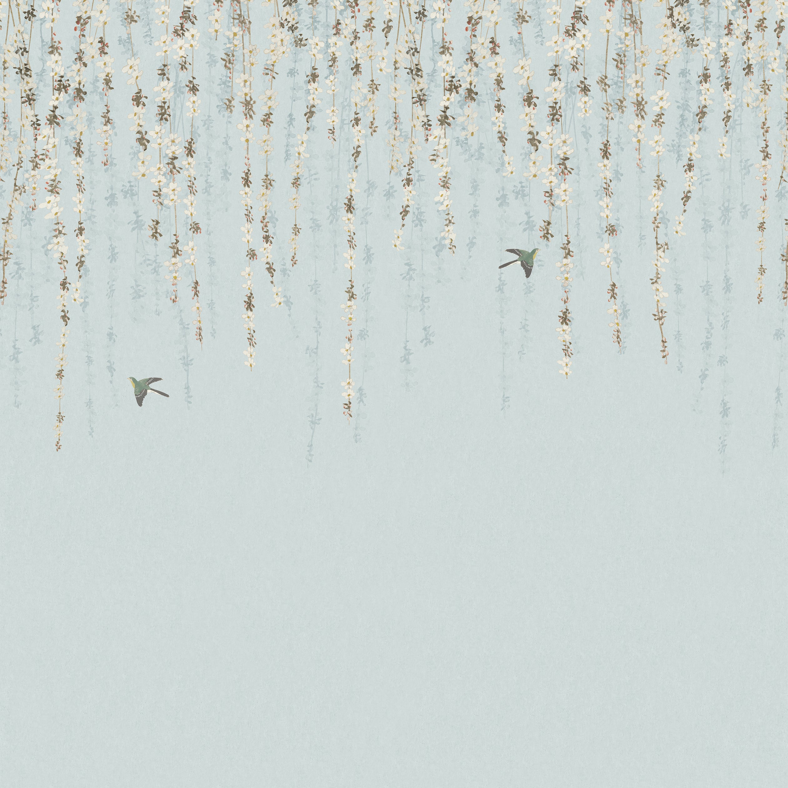 Thibaut Blossom Mural - Blue