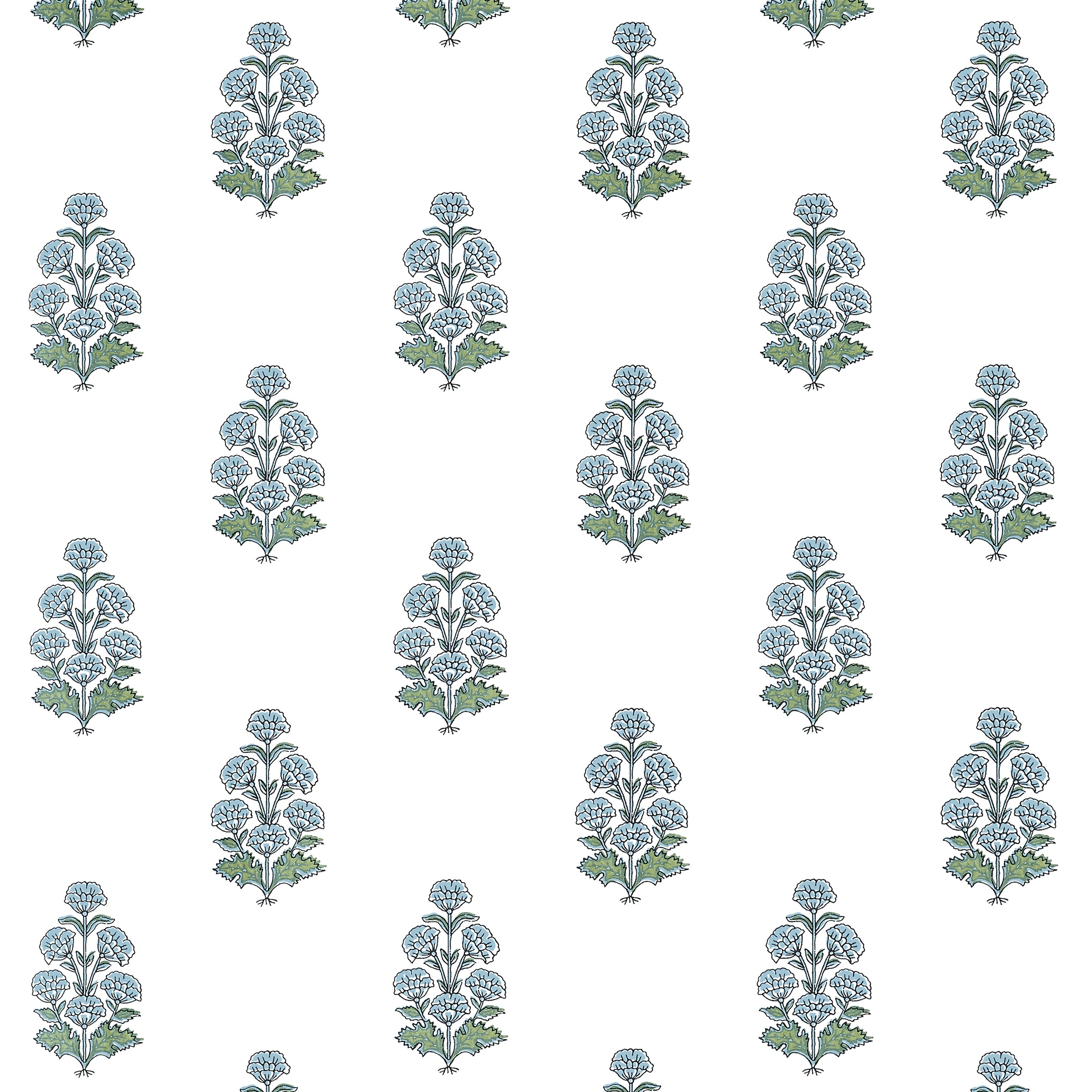 Thibaut Audrey Wallpaper - Blue