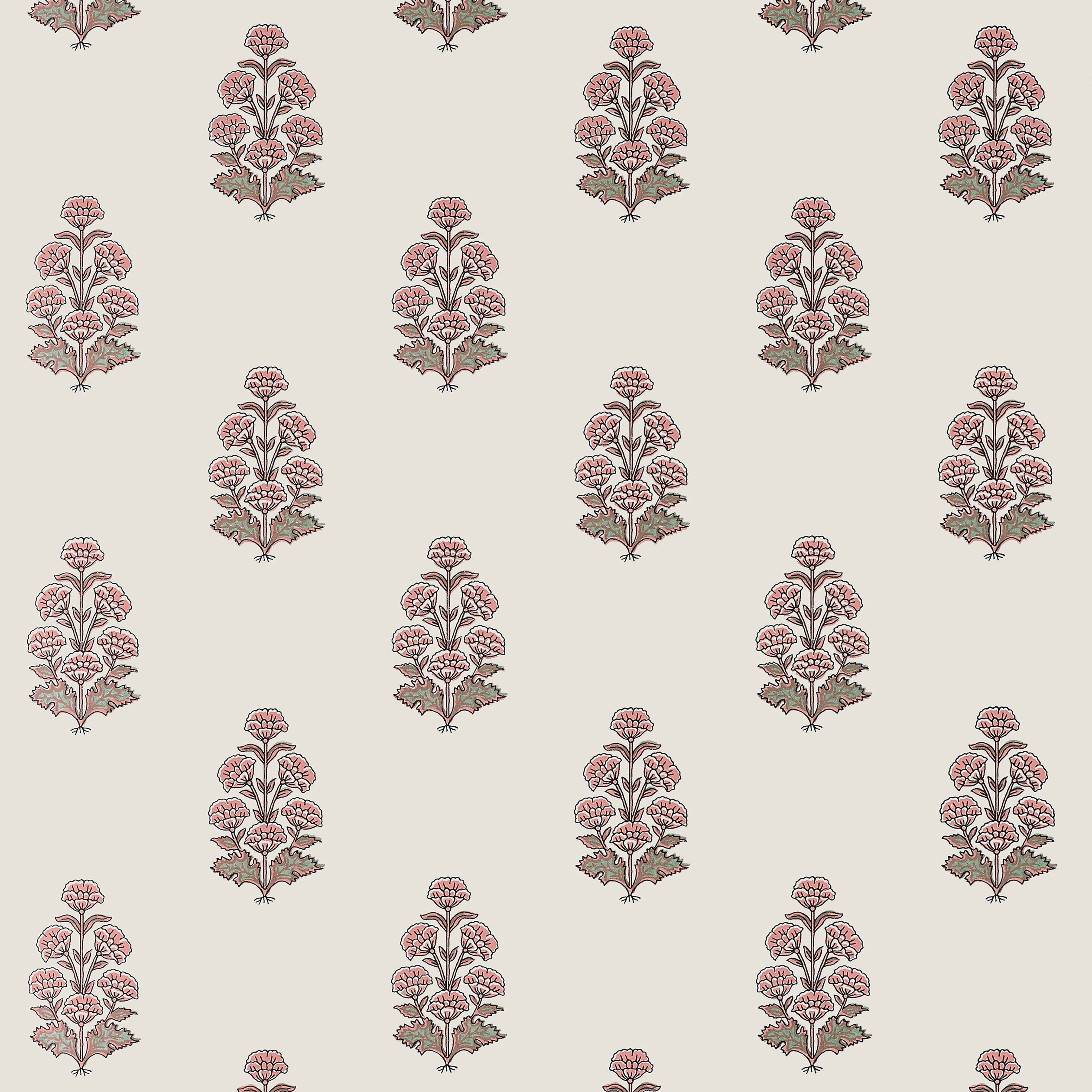 Thibaut Audrey Wallpaper - Blush