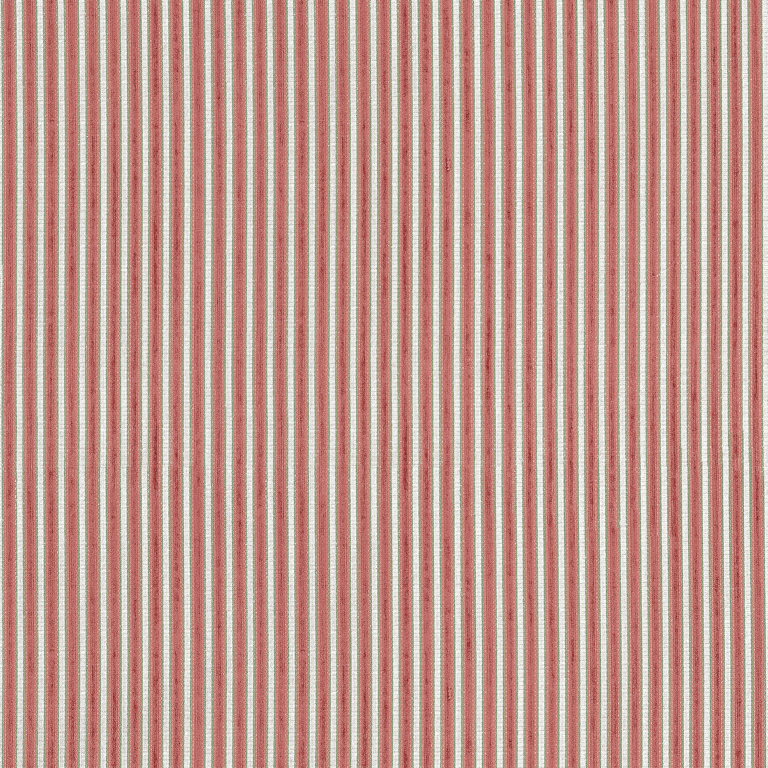 Thibaut Balderic Stripe Fabric - Rouge
