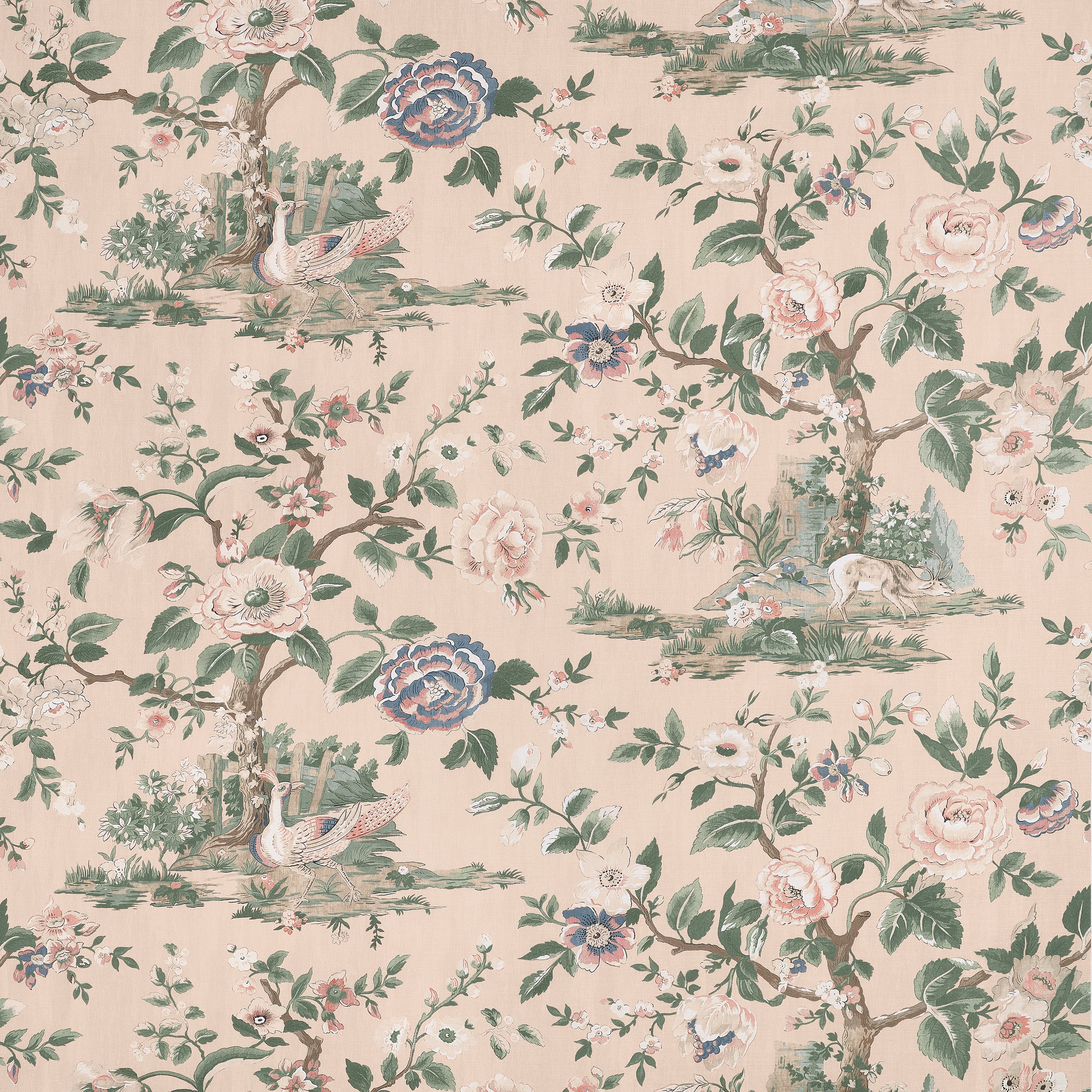Thibaut Forest Lodge Fabric - Apricot
