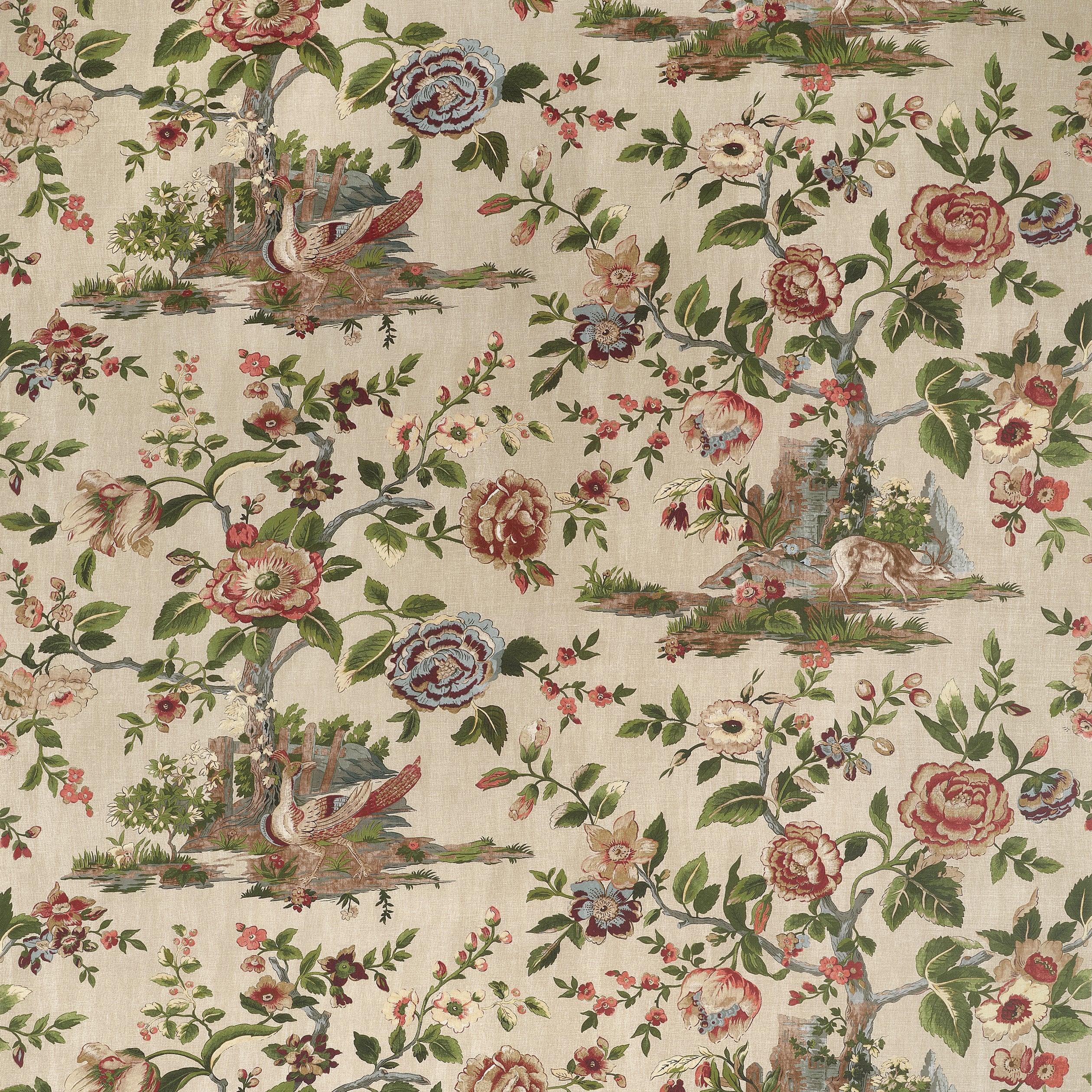 Thibaut Forest Lodge Fabric - Flax