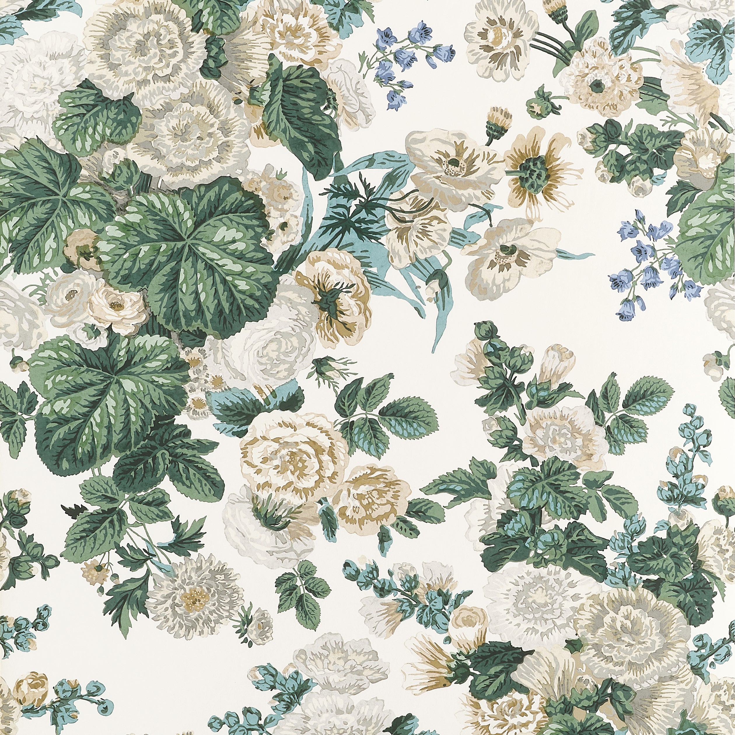 Thibaut Hidcote Wallpaper - White