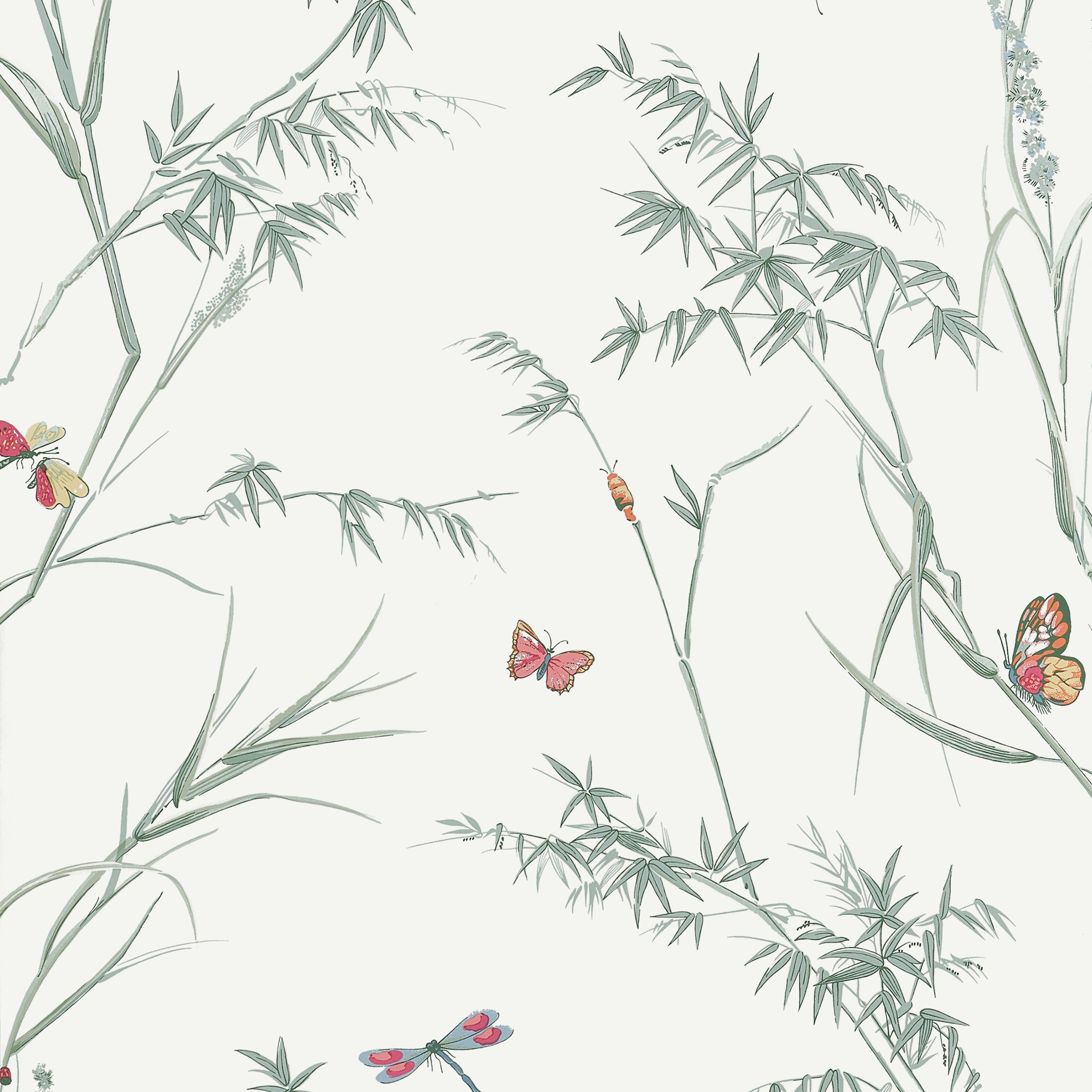 Thibaut Virginia Wallpaper - Soft Green