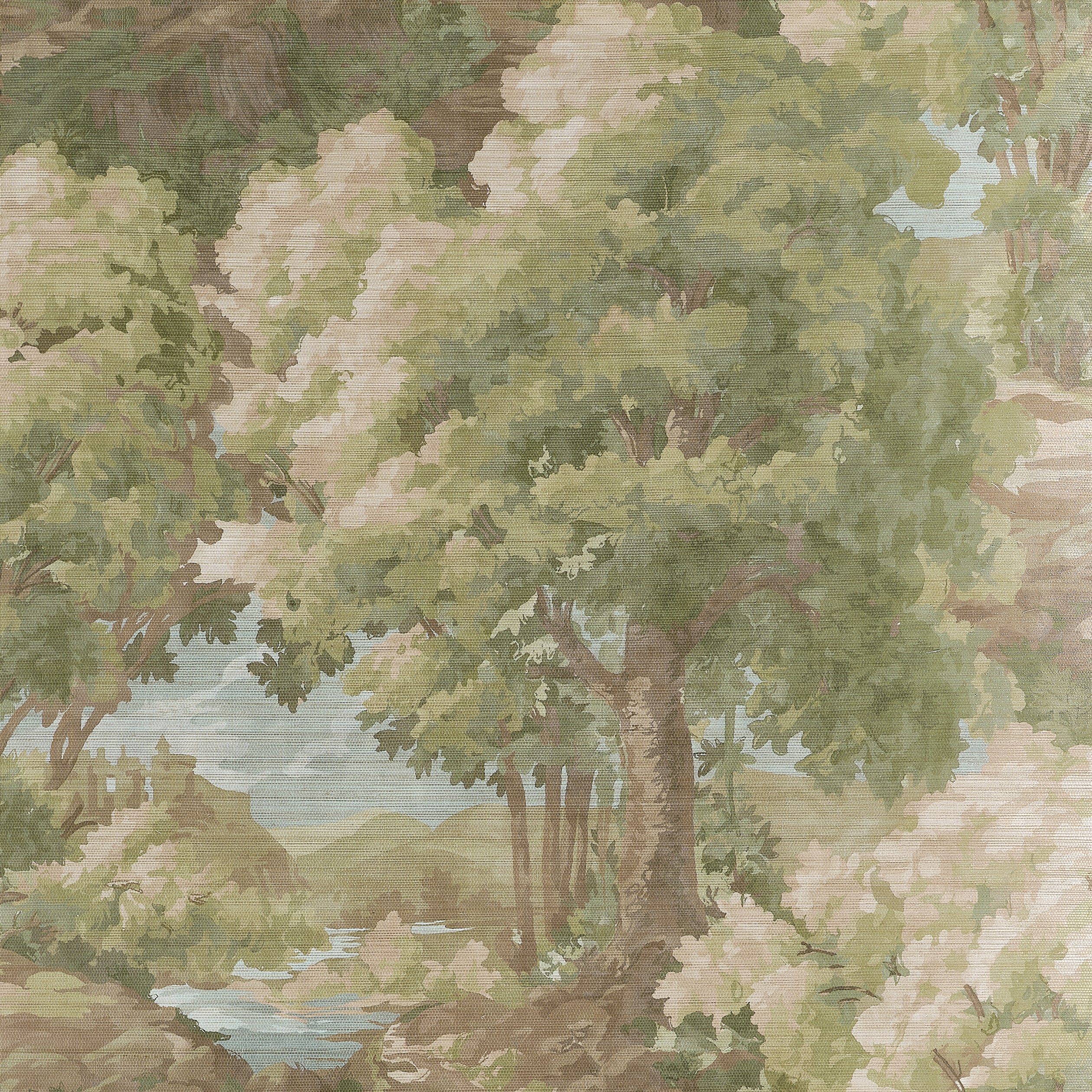 Thibaut Woodland Clearing Wallpaper - Green