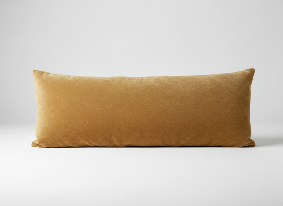 Golden Camel Mohair Pillow Cover