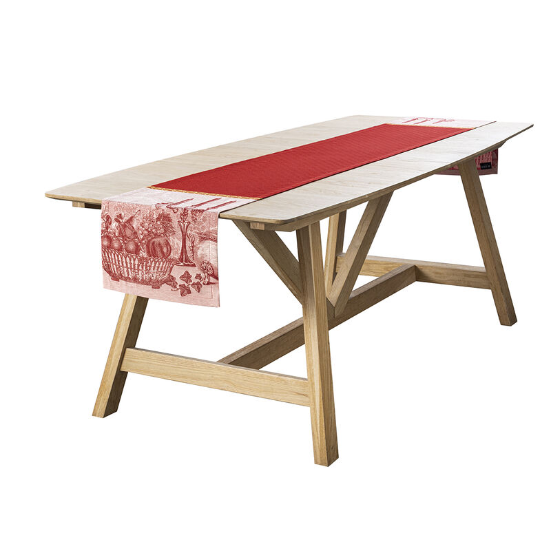 Le Jacquard Français Festin Table Runner - Scala (Red)