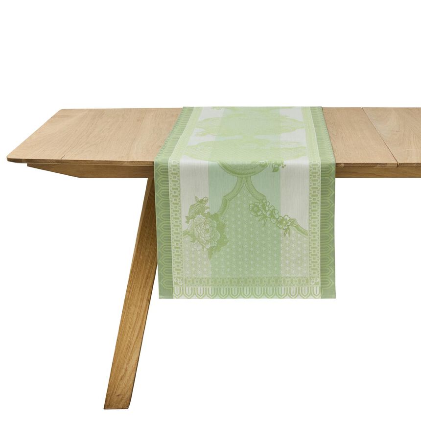 Le Jacquard Français Promenade Impériale Table Runner - Jade (Green)