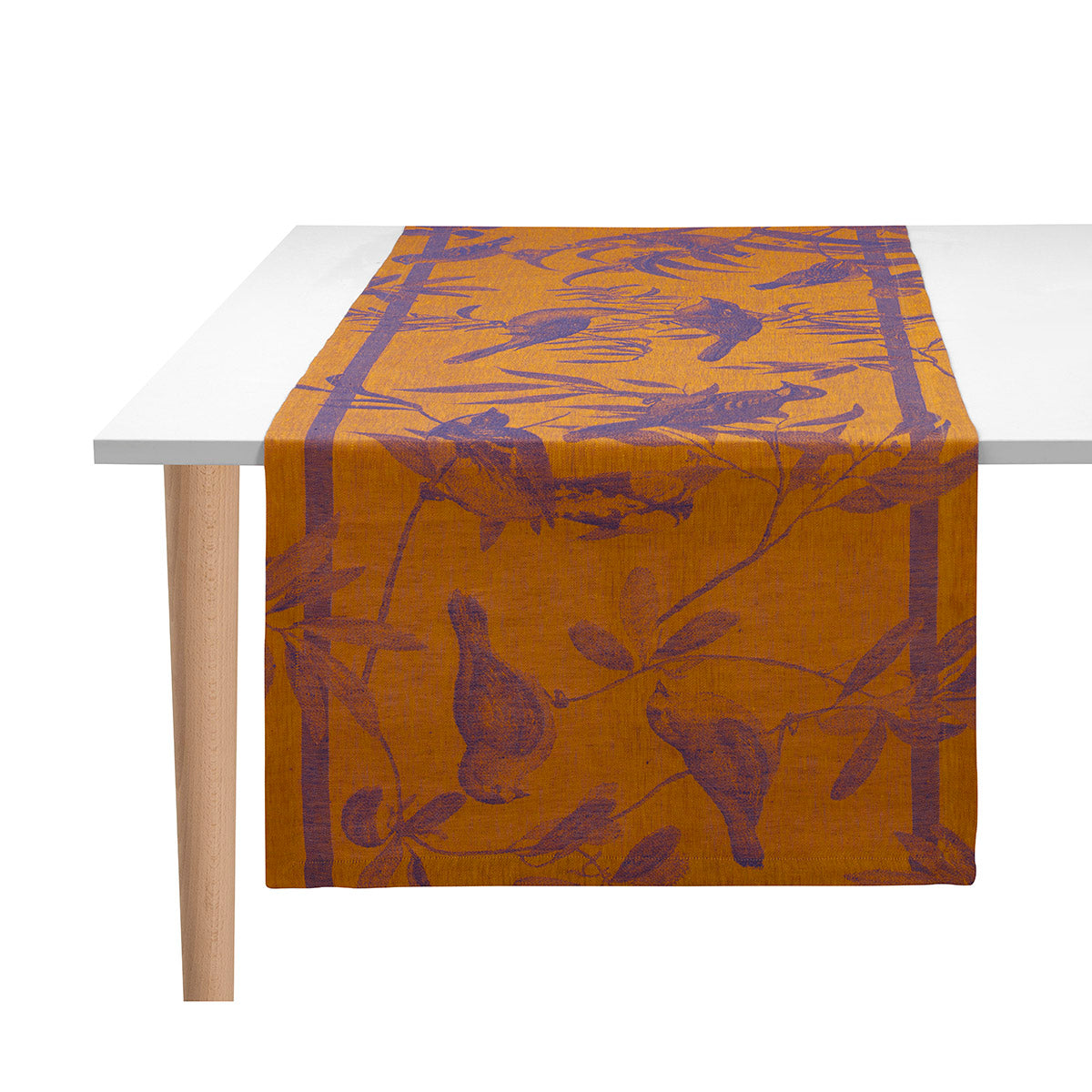 Le Jacquard Français Volière Collection - Nocturn (Blue and Orange)